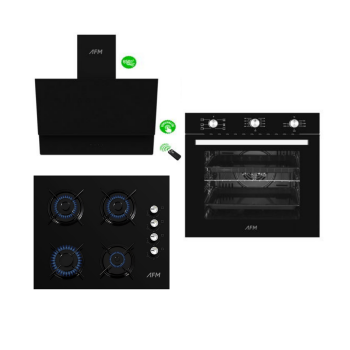 Afm Tech 6+1 Fonksiyonlu Turbolu Siyah Kumandalı Ankastre Set